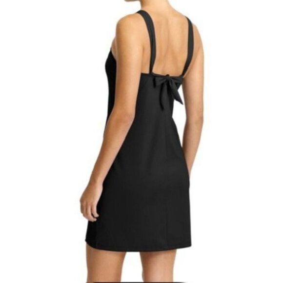 Athleta Dresses & Skirts - Athleta Kokomo black SHELF sport BRA Swim Sun Tank Dress sz M